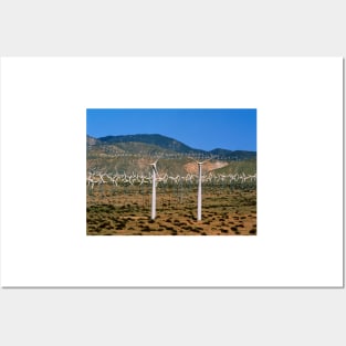 Wind farm, San Gorgonio Pass, California (T146/0356) Posters and Art